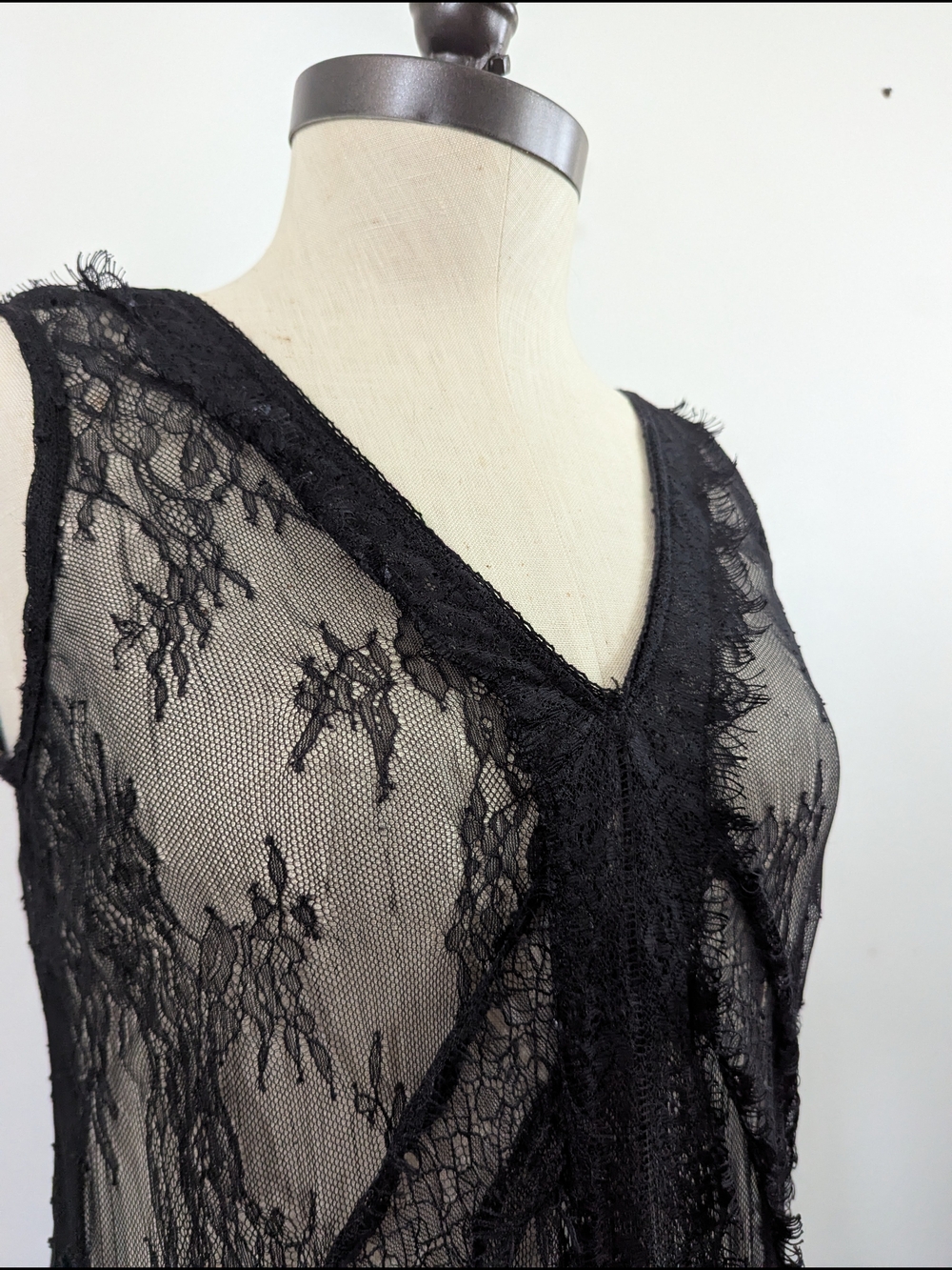 Free People Black Sheer Lace Maxi Dress - Picture 2 of 5